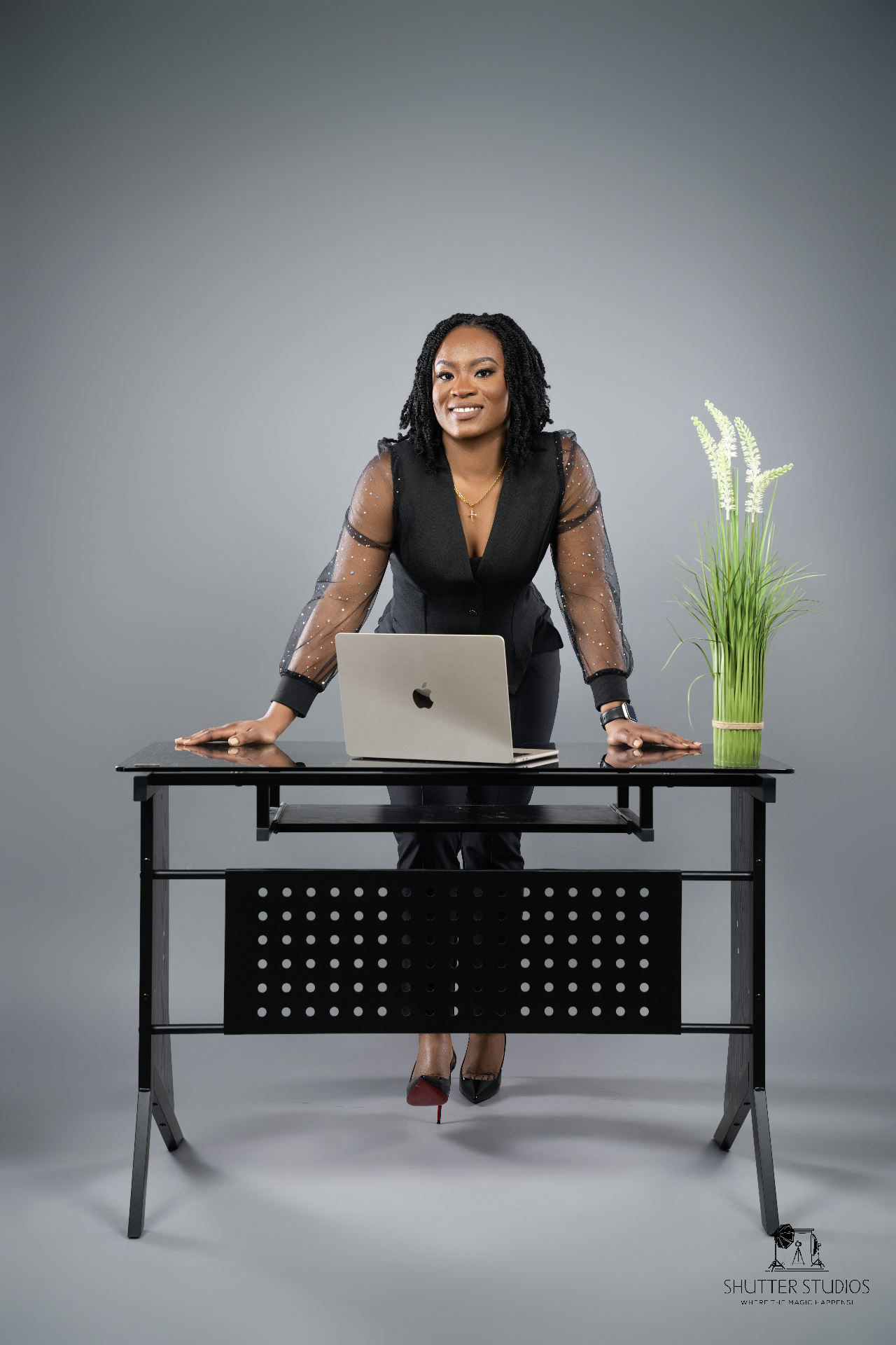 Tanya Murray-Gittens at her desk